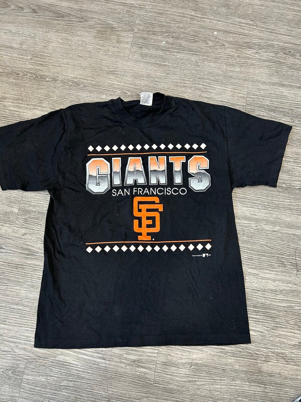 Vintage 1993 San Francisco Giants T Shirt Mens Large Single Stitch Hanes USA